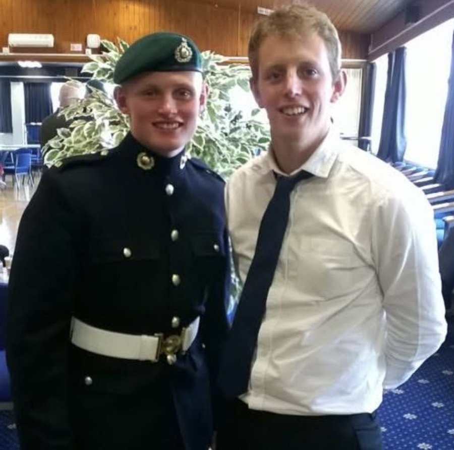 Jay Batten in Royal Marines uniform
